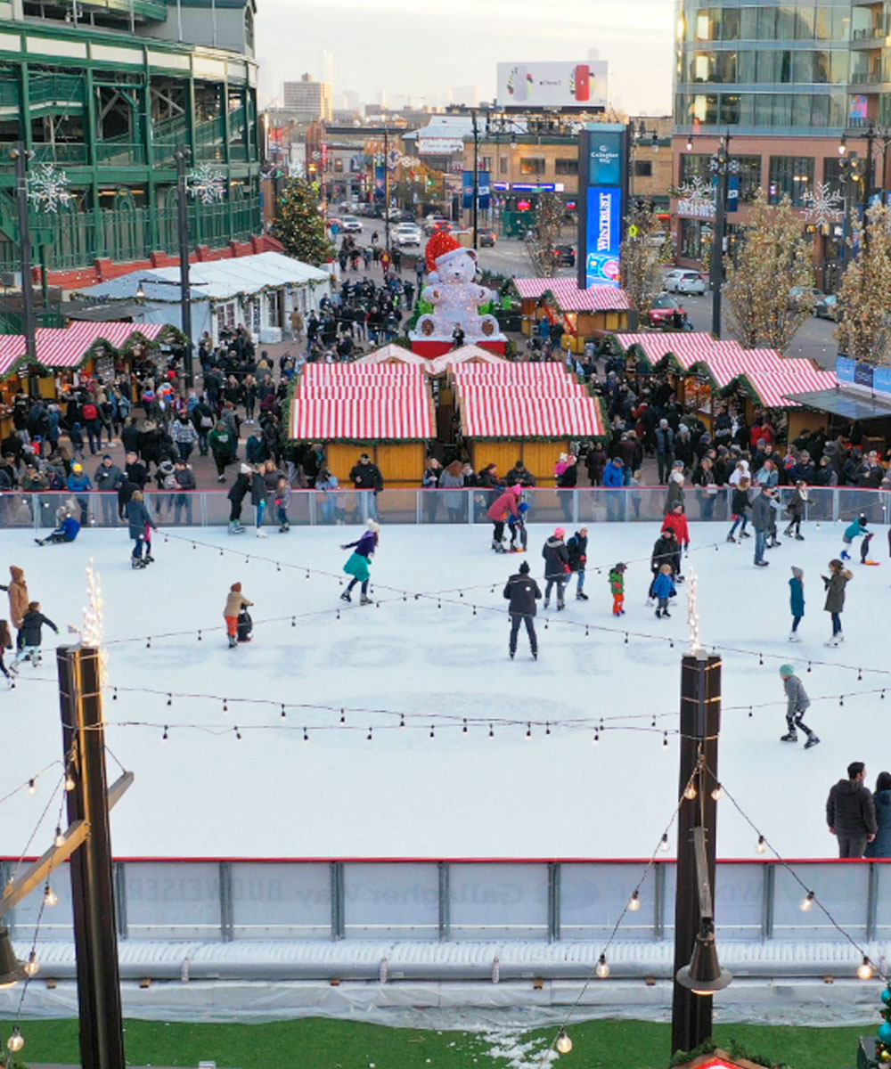 Wrigley Field during the Winter Holidays - Mobile