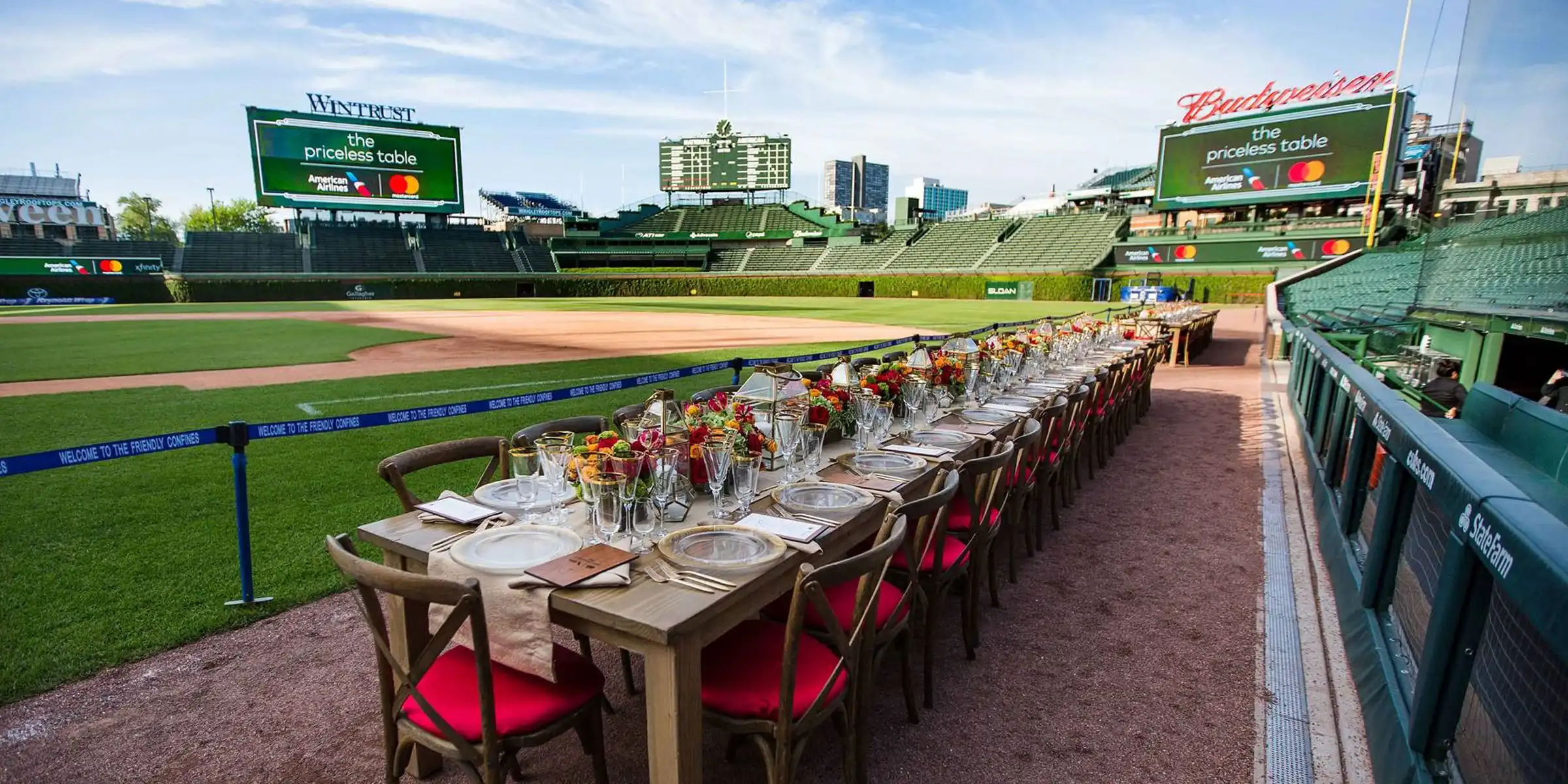 Dining along the baselines at Wrigley Field - desktop version