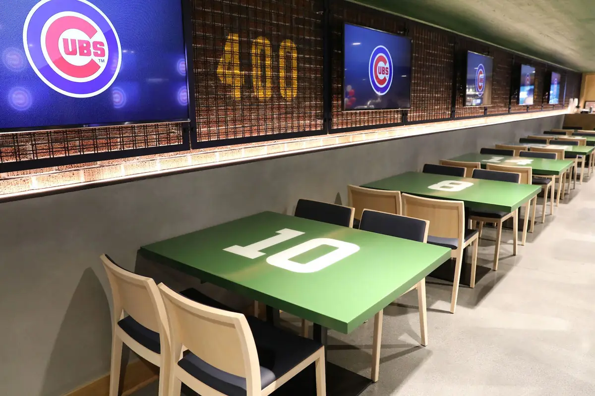 Interior Tables at the W Club
